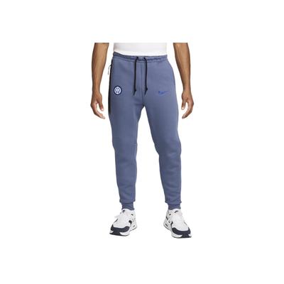 Tech Fleece Однотонные Брюки на Шнурке Легкие Теплые Мягкие Удобные Приталенные Вязаные Спортивные Брюки Мужские брюки Приглушенно-синий FN8488-491