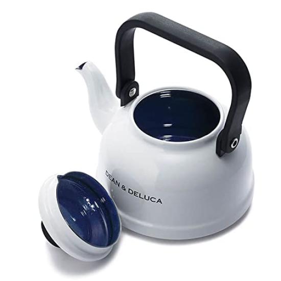 DEAN DELUCA Enamel & Kettle, White, 1.6L
