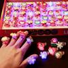 Flashing Soft Rubber Light-Up Finger Rings - Christmas Toy