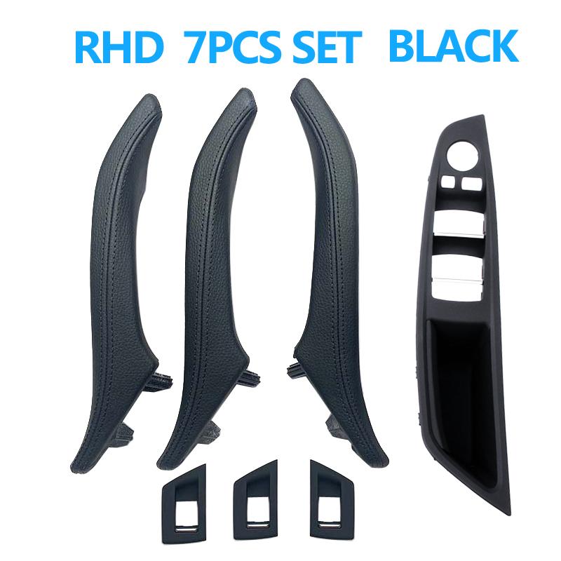 LHD RHD 6 цветов 7 шт. кожаные ручки для межкомнатных дверей замена для BMW 5 серии F10 F11 F18 520 523 525 528 530