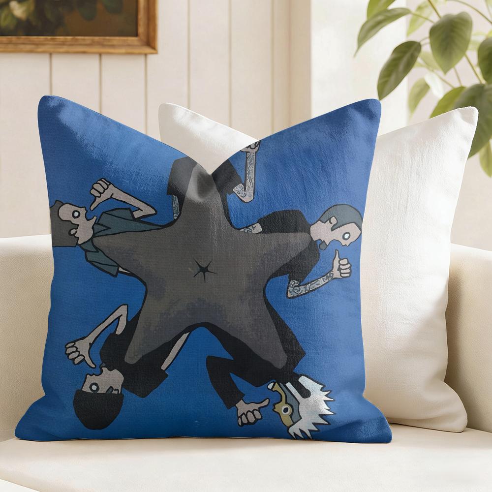 Metal Band LLimpbizkit Cushion Cover Eco Linen Pillow Case DoubleSided Print Breathable Durable Zipper Home Decor Gift