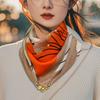 Luxury Design Magnetic Square Scarf For Women Fashion Neck Protection Scarf Woman Autumn Winter Cotton Linen Neck Scarves