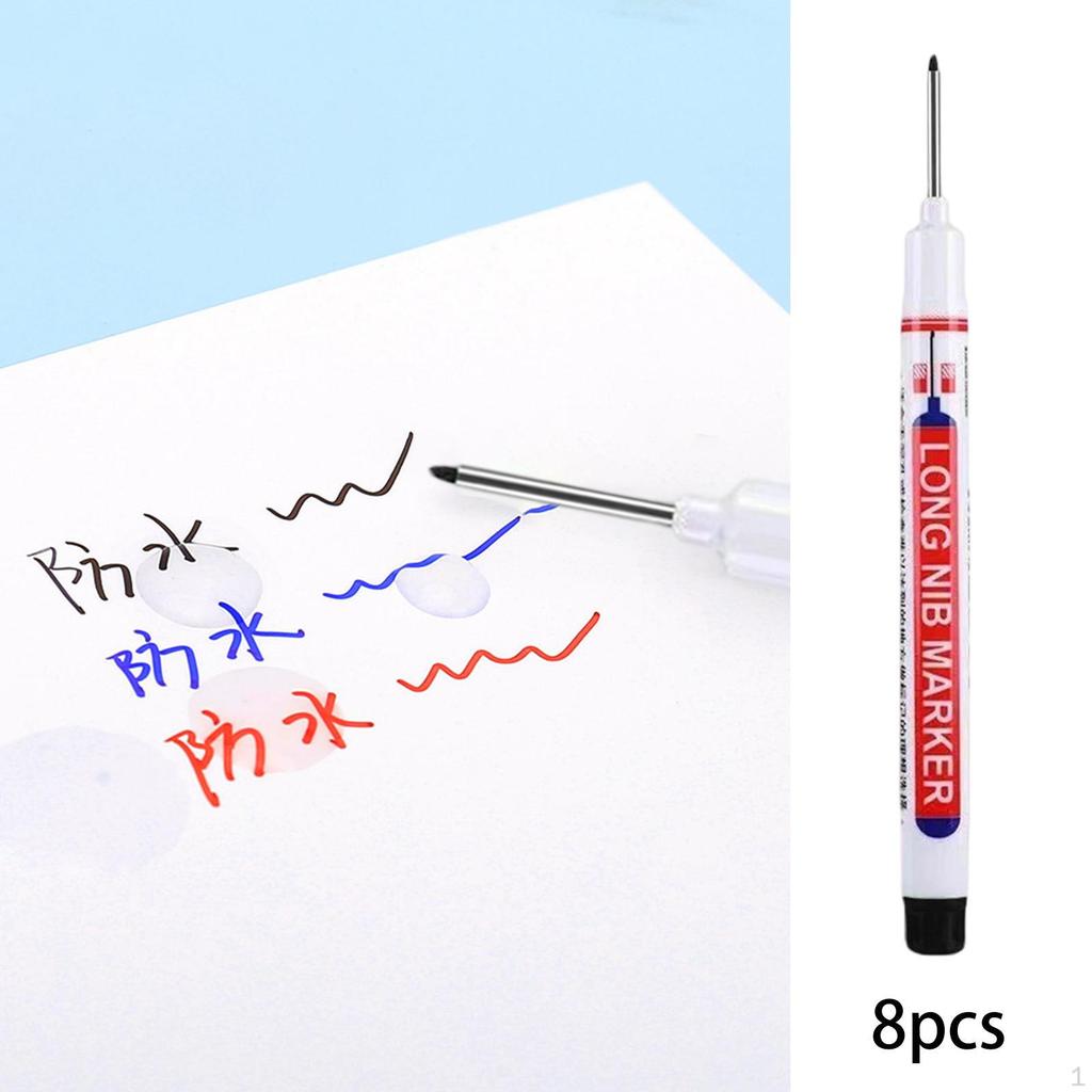 Маркер для глубоких отверстий Плотницкий разметочный инструмент Строительство Ручка с длинным наконечником для деревообработки Архитектор