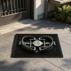 Creative Holiday Gift 3D Illusion Door Mat, Trick Trap Optical Entrance Rug, Gin Anti Slip Floor Mat Pattern, Non-slip for Porch Front Bathroom