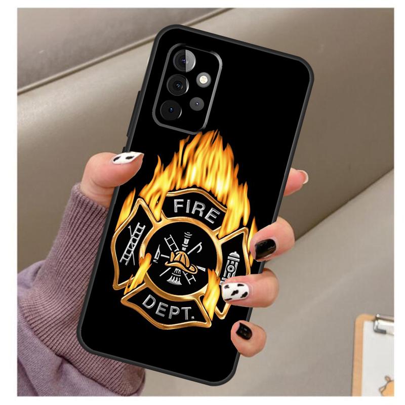 Firefighter Heroes Fireman Case For Samsung Galaxy A56 A16 A26 A36 A06 A52 A53 A33 A13 A34 A54 A14 A15 A35 A55 A22 A32