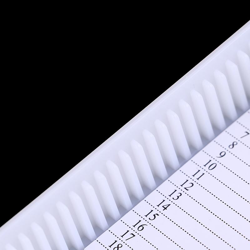 Plastic Microscope Glass Slide Box 25Pcs Biological Slices Storage Case Holder