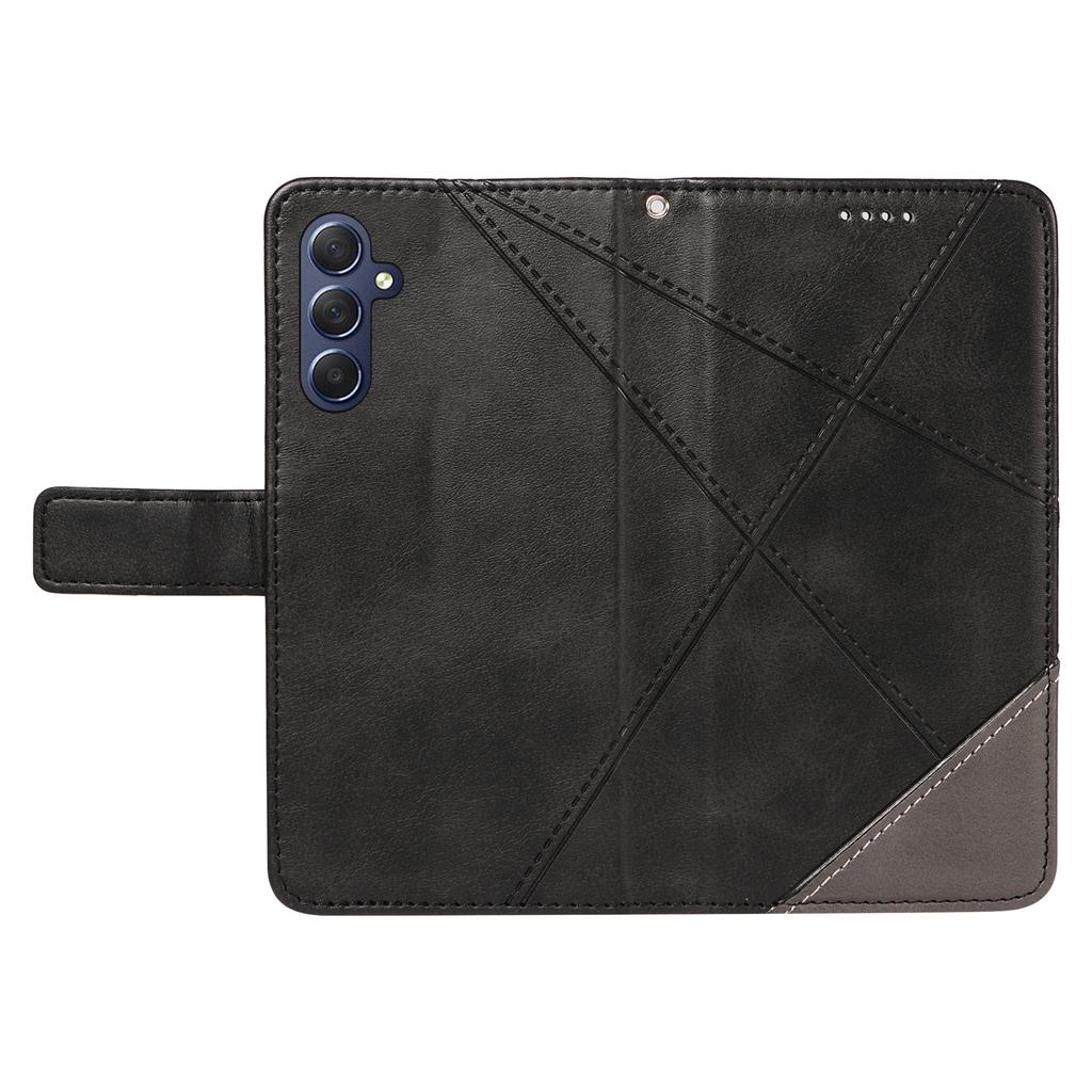 For Samsung Galaxy A25 5G (Global) (161.0 X 76.5 X 8.3mm) Case Geometric Line Leather Phone Cover Magnetic Clasp