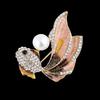 Fashion Goldfish Collar Brooch Pin Lapel Clothes Jewelry