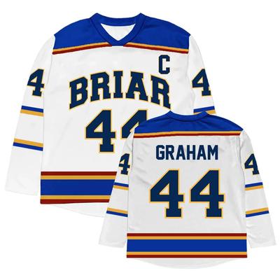 Мужская и женская футболка с длинным рукавом Off Campus Briar University Hockey Jersey Graham 44 22 DI LAURENTIS 66 Tucker46 Design T-shirt Print