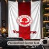 TapestryNottingham Forest FC Custom Name Text Personalized Wall Hanging Tapestry Home Wall Decor