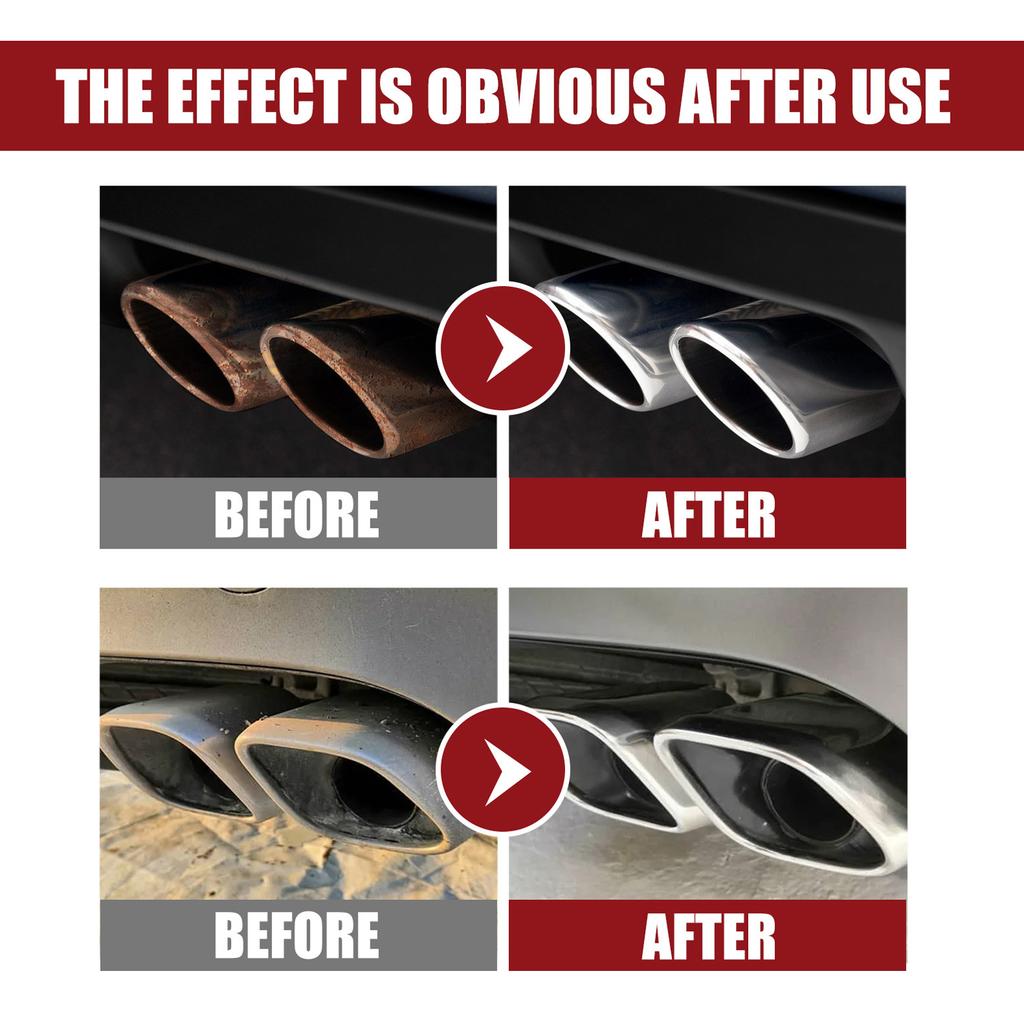 Очиститель выхлопной трубы автомобиля Удаление углеродных отложений Черный очиститель Обслуживание автомобиля и мотоцикла 60 мл