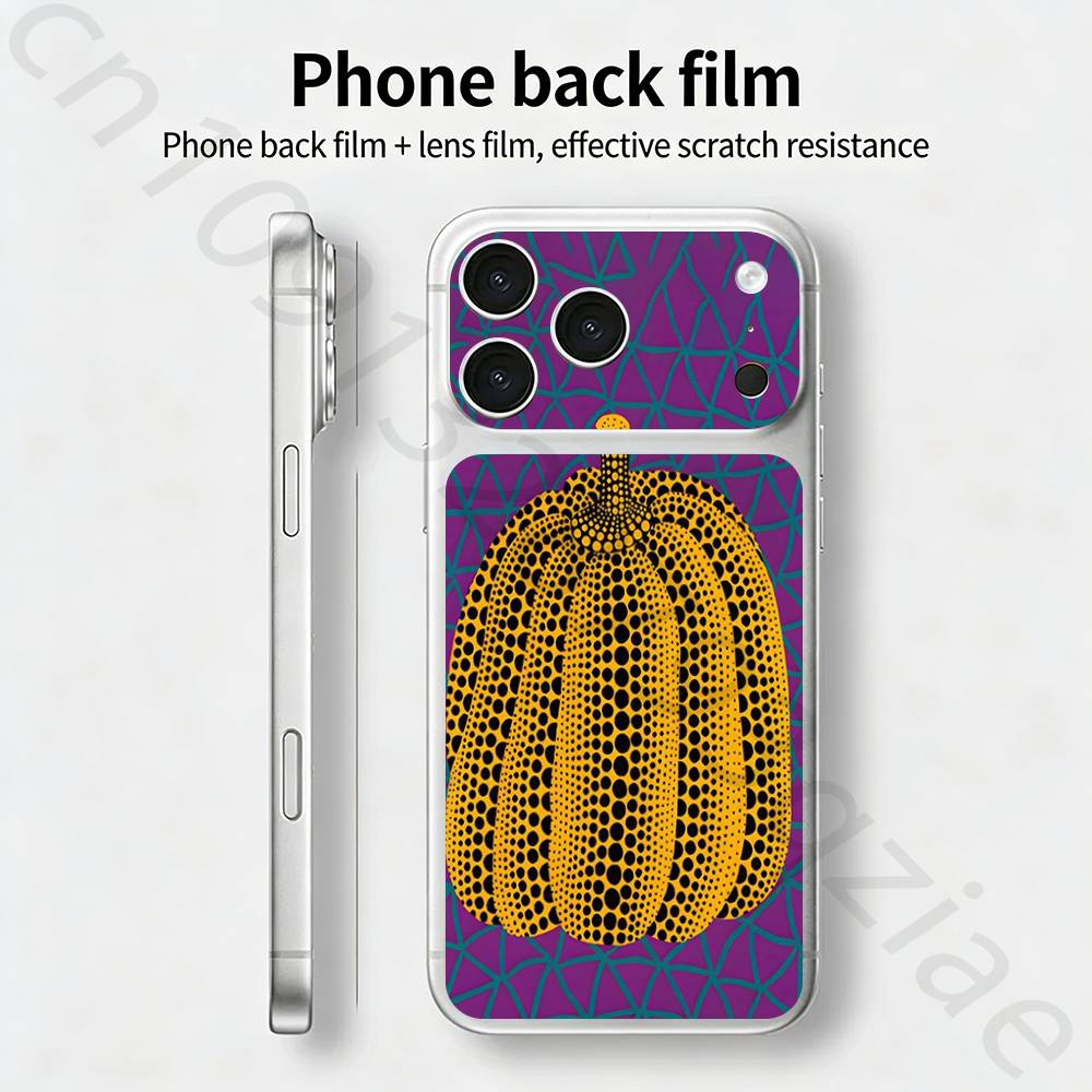 Тыква Яёи Кусама ТИКЕТ Наклейка Skin Wrap для iPhone 17 Pro/Pro max Защитная пленка для задней панели, рамки, камеры