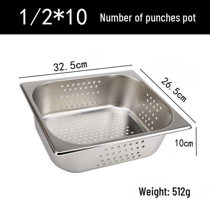 Commercial Stainless Steel Perforated Food Pan