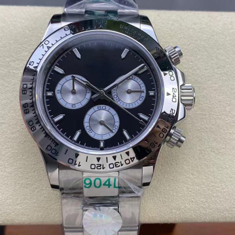 Мужские автоматические часы Laoji Ditona Panda 40 мм с бриллиантами, многофункциональные