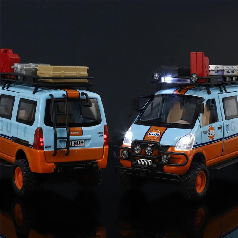 1/24 Wuling Внедорожная Версия Грузовик из Сплава Модель Литьевой Металл Модифицированные Внедорожники Модель Автомобиля Звук и Свет Детская Игрушка Подарок