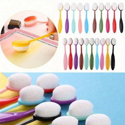 Кисти для туши, для макияжа, для растушевки, для рисования, щетина, художественные плоские кисти, инструмент для бумажного творчества, рисования, изготовления открыток, трафарет