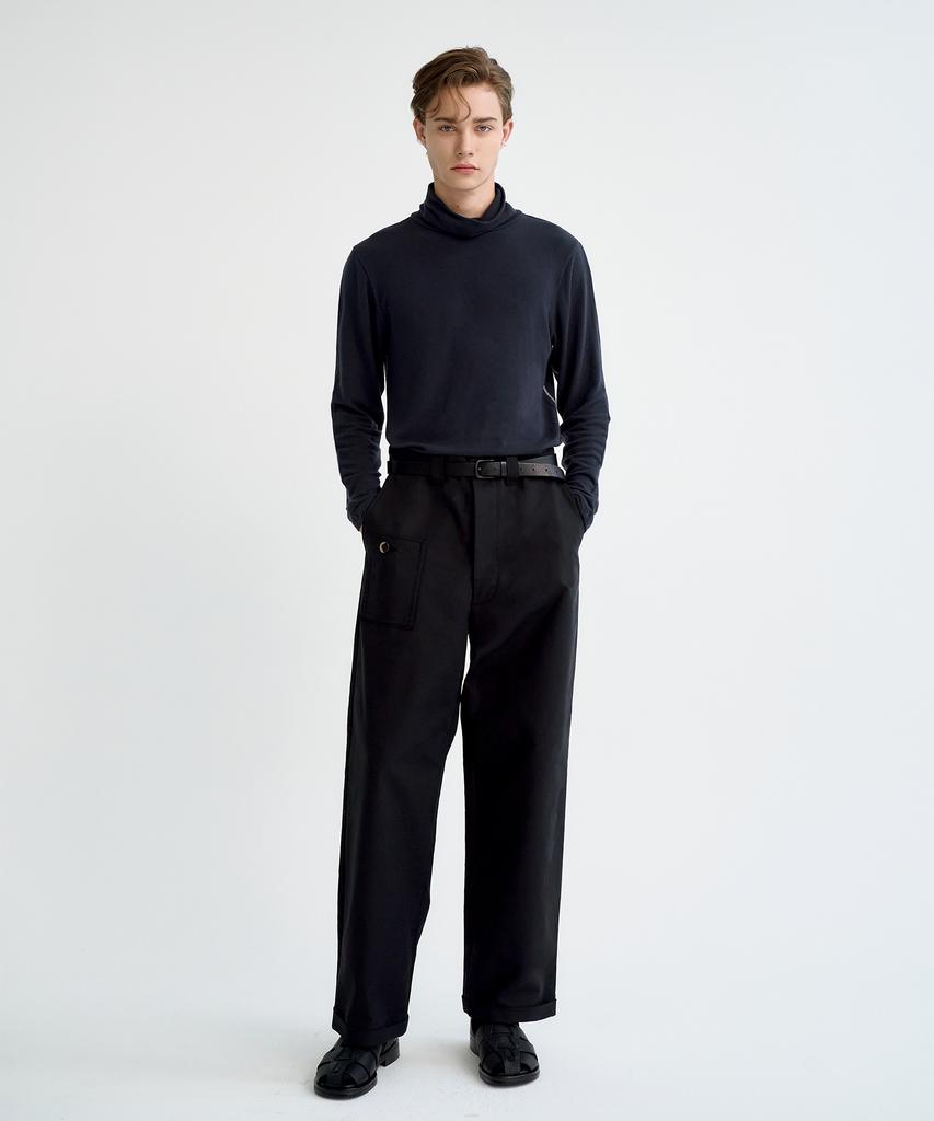 Футболка с воротником-стойкой DENSITY Stitch_Бордовый