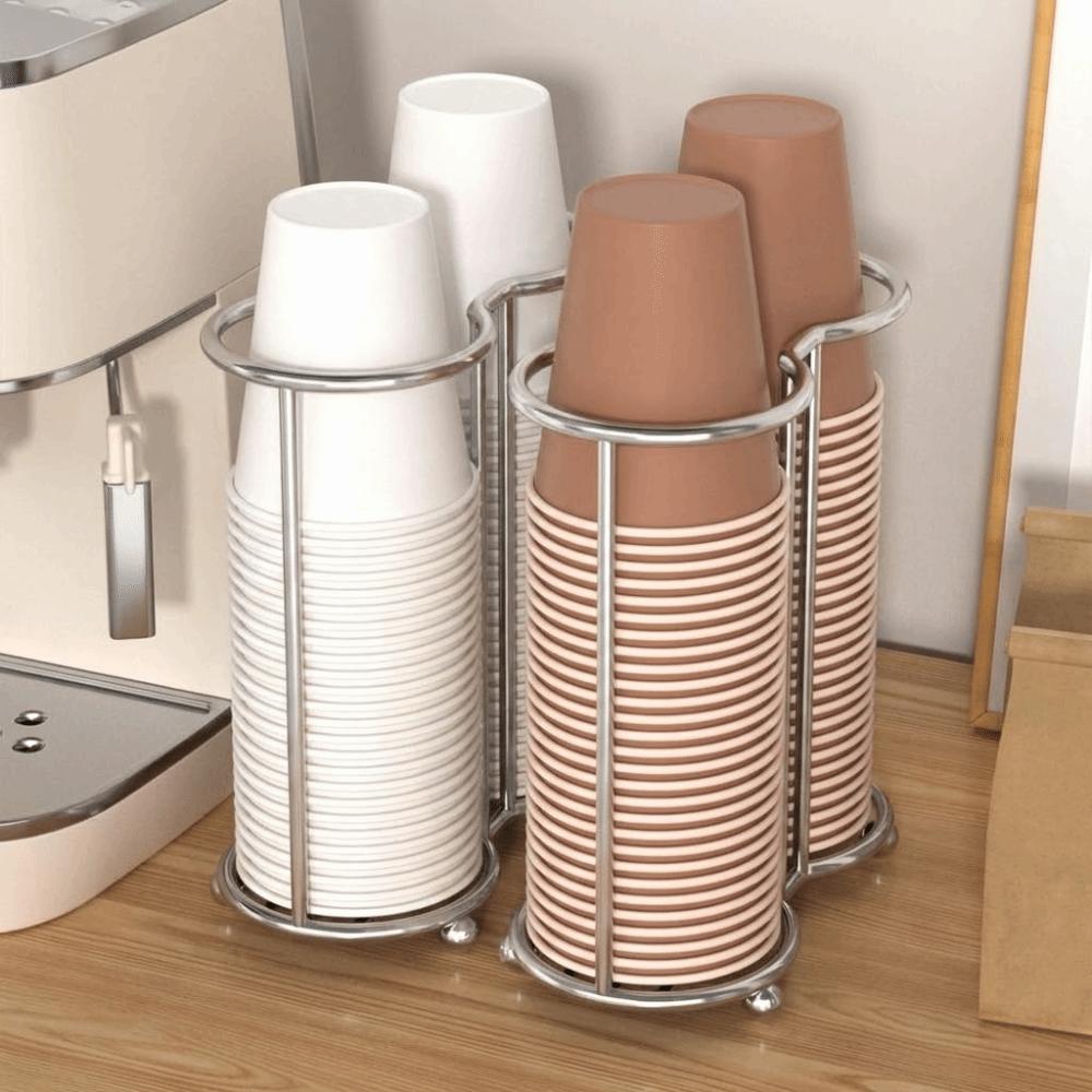Multifunctional Paper Cup Holder Rust-Proof Cup Storage Rack Disposables Cups Picker  Office