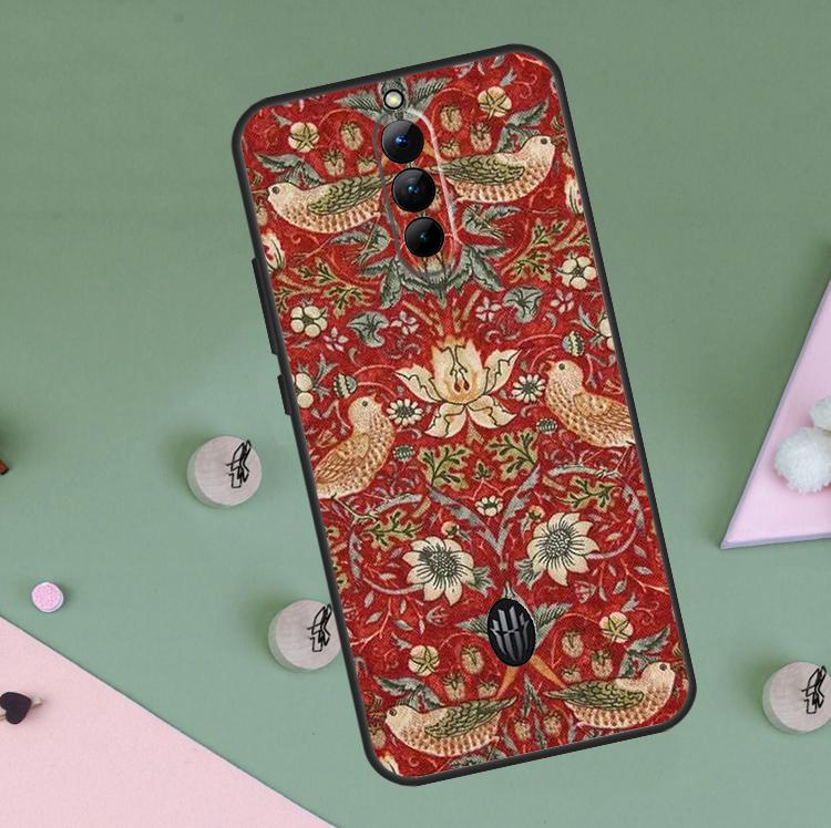 Чехол William Morris Strawberry Thief Для Red Magic 9 8 10 Pro Plus 6 6S 7S 7 Pro 5G 6R RedMagic 9S 8S 10S Pro Plus