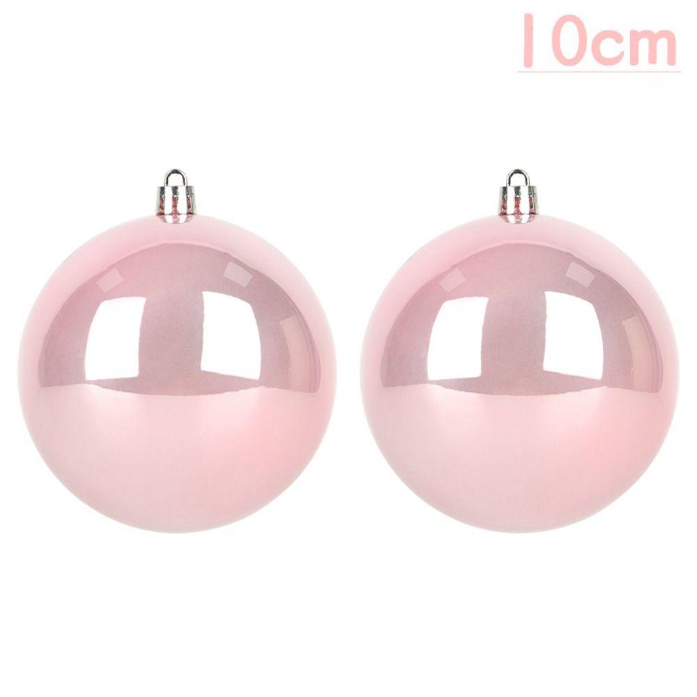 2pcs/set Colorful ChristmasOrnaments 10cm Christmas Spheres Pendant Christmas Ball Party Decoration