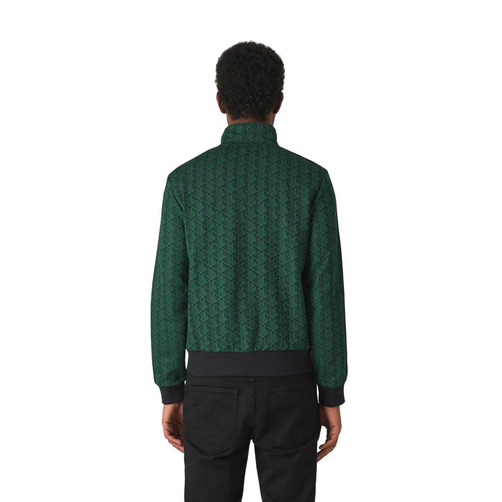 Lacoste Мужская спортивная кофта на молнии с принтом Paris по всей поверхности