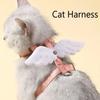 Cat Harness Wings Pet Harnesses And Leashes Set Adjustable Pet Harness for Cats Small Dogs Pug Chihuahua Cat Accessories