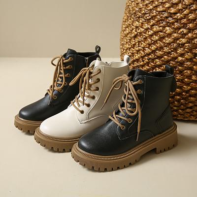 Большие размеры британских платформ сапоги для женщин осень зима дизайнерская мягкая подошва женская обувь модные повседневные мотоциклетные сапоги женские