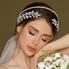Silver Rhinestone Headband Wedding Bride Crystal Tiaras for Bridal Hairband For Party
