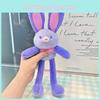 Dopamine Adorable Rabbit Plush Keychain Cute Doll Bag Accessory With Colors Bright