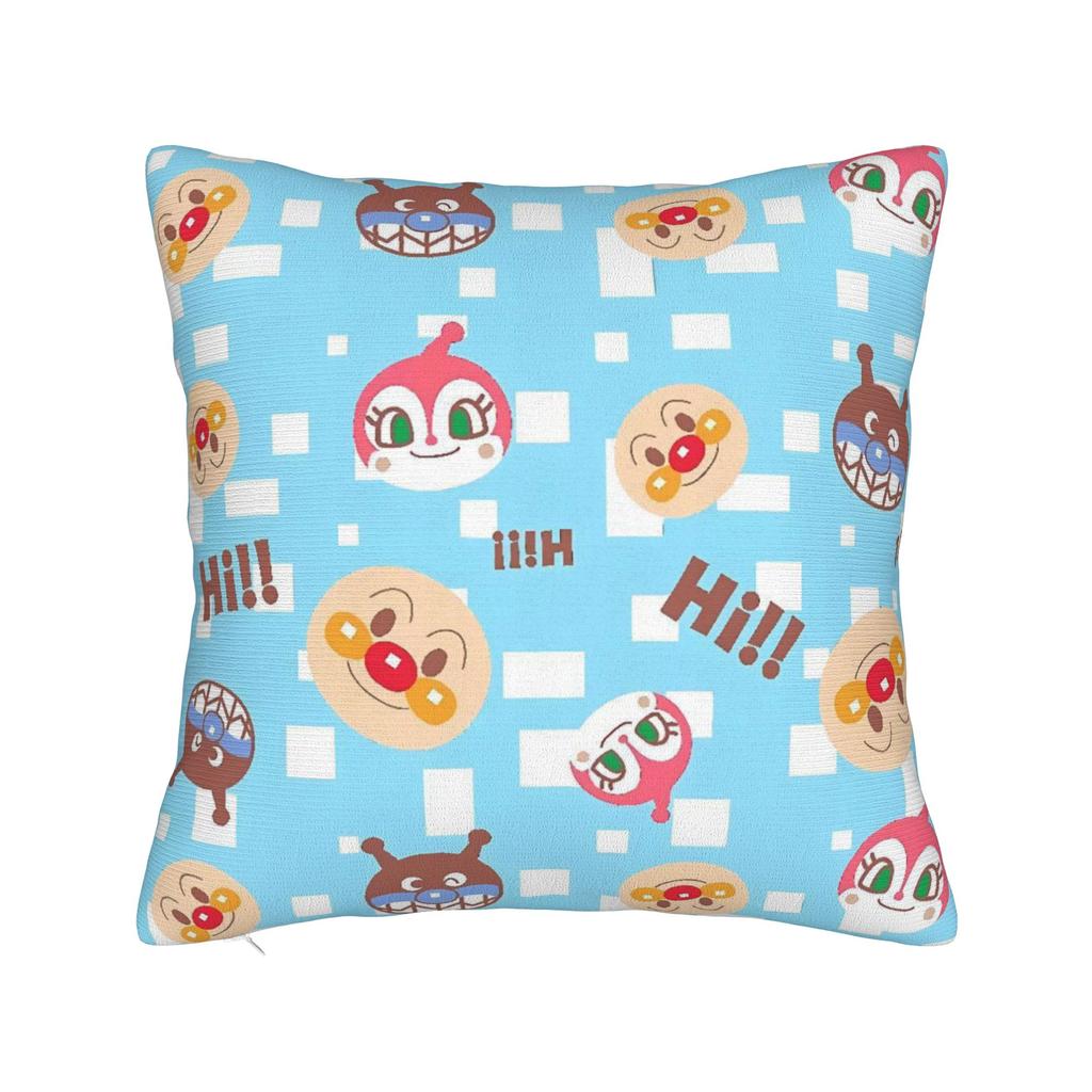 Anime Anpanman Pillow Cover Soft Cushion Cover Funny Pillow Case For Sofa Home Decor