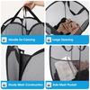 2-piece pop-up mesh laundry basket, foldable laundry basket, 74 liters, with side pockets
