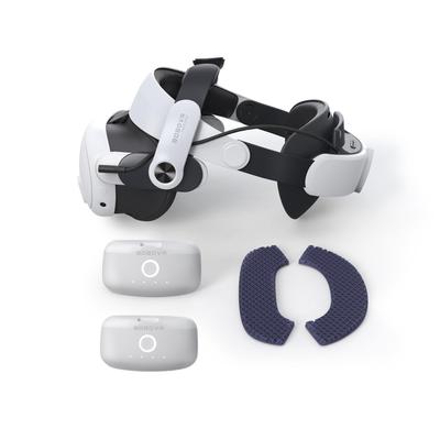 BOBOVR Ремешок на голову M3 PRO Comfort Battery и две батареи емкостью 5200 мАч, совместимые с Meta Quest 3, замена ремешка Elite, увеличенное время воспроизведения