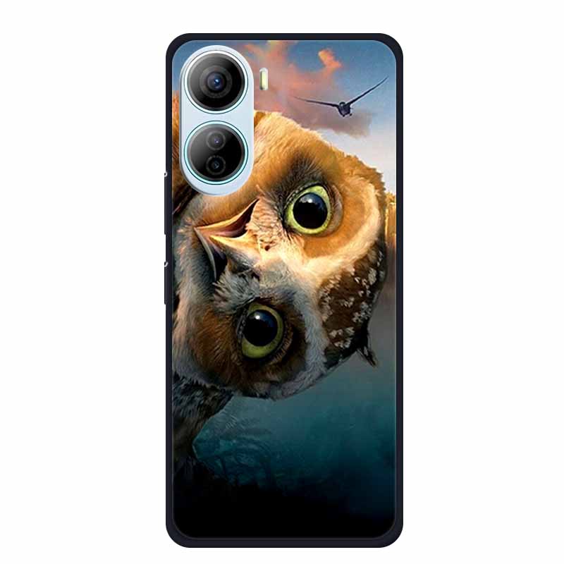 Чехол для ZTE Libero 5G IV Животные Силиконовый ТПУ Задняя крышка Мягкие чехлы для телефона для ZTE LiberoIV 5GA302 Защитный Волк Крутой Новый чехол