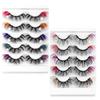 6D High Imitation Color False Eyelashes Decorative Eyelashes Fried Hair Messy Thick Grafted Eyelashes