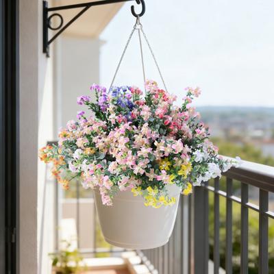 Искусственные цветы для улицы, весенний букет из искусственных полевых цветов для сада, крыльца, патио, окна, свадьбы, загородного дома, домашнего декора
