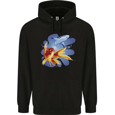 Great White Shark Vs Goldfish hoodie-Casual Pullover Sweatshirt
