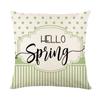 New Spring Printed Pillow Cover Polyester Letter Flower Bouquet Home Cushion Cover Bedroom Cushion Cover
