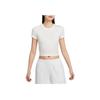 Sportswear Comfortable Fashion Slim Fit Casual Versatile Short Sleeve T-Shirt Women Tops Sail-White HF9539-133