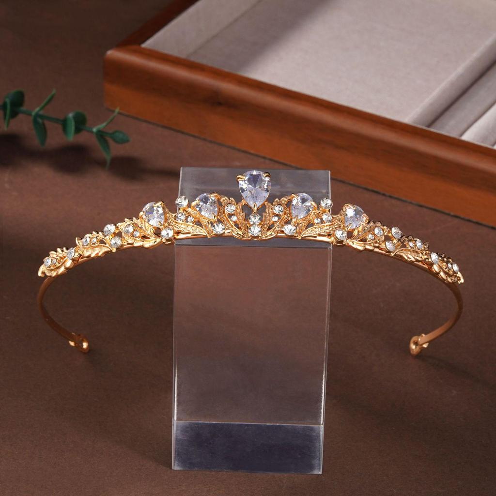 Роскошная циркониевая повязка на голову: Корона для невесты, дня рождения и взрослого подарка – элегантный, универсальный головной убор и аксессуар для волос