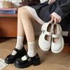 British Style Platform Heightening Small Leather Shoes Women's French Temperament Single Shoes New Spring and Summer Mary Jane High Heels