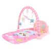 Baby Gym Play Mat Baby Activity Gym Mat with Music Tummy Time Padded Toy Baby Play Mat Gift Pink