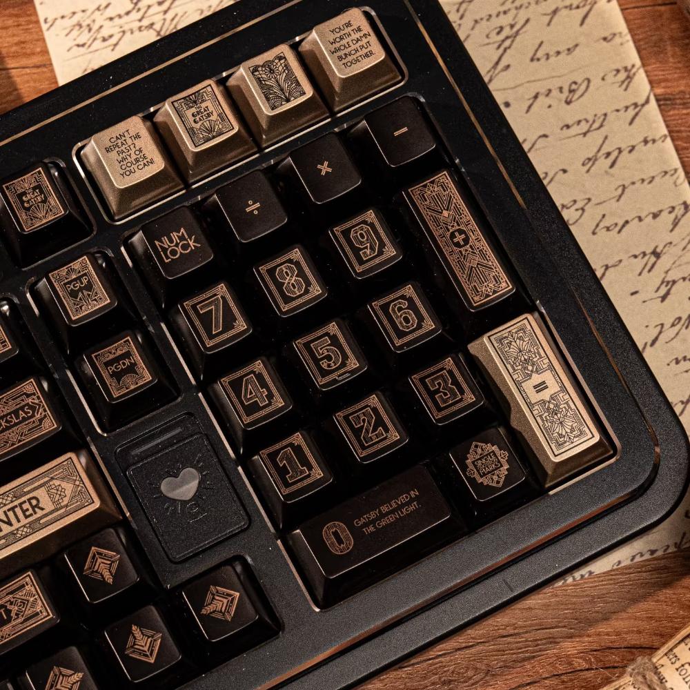 НАБОР КЛАВИШ ГЭТСБИ PBT+PC 140 Клавиш Пользовательский Персонализированный Колпачок Клавиатуры Профиль Cherry Колпачок Клавиши для Аксессуаров Механической Клавиатуры