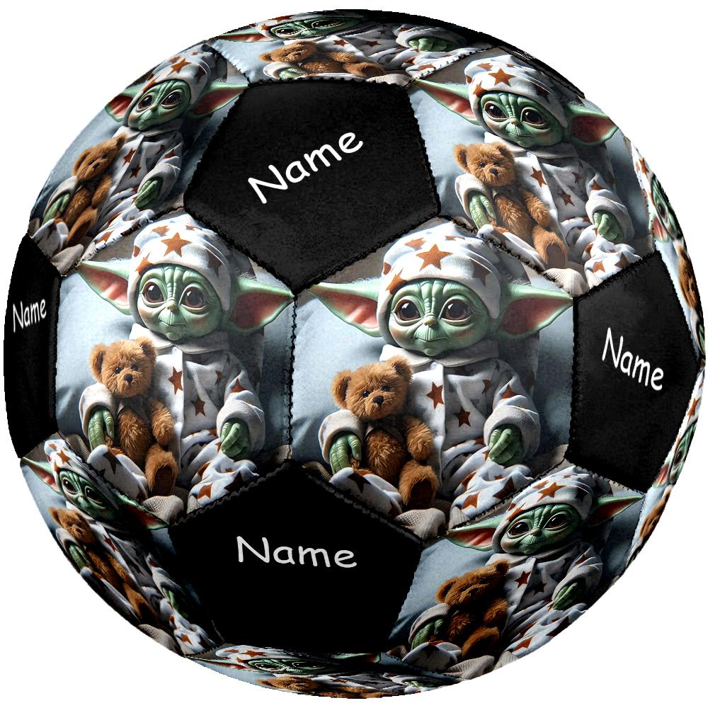 Custom Name Yoda Theme Size 5 Soccer Ball, Suitable for Both Indoor and Outdoor Matches, a Gift Suitable for Everyone.