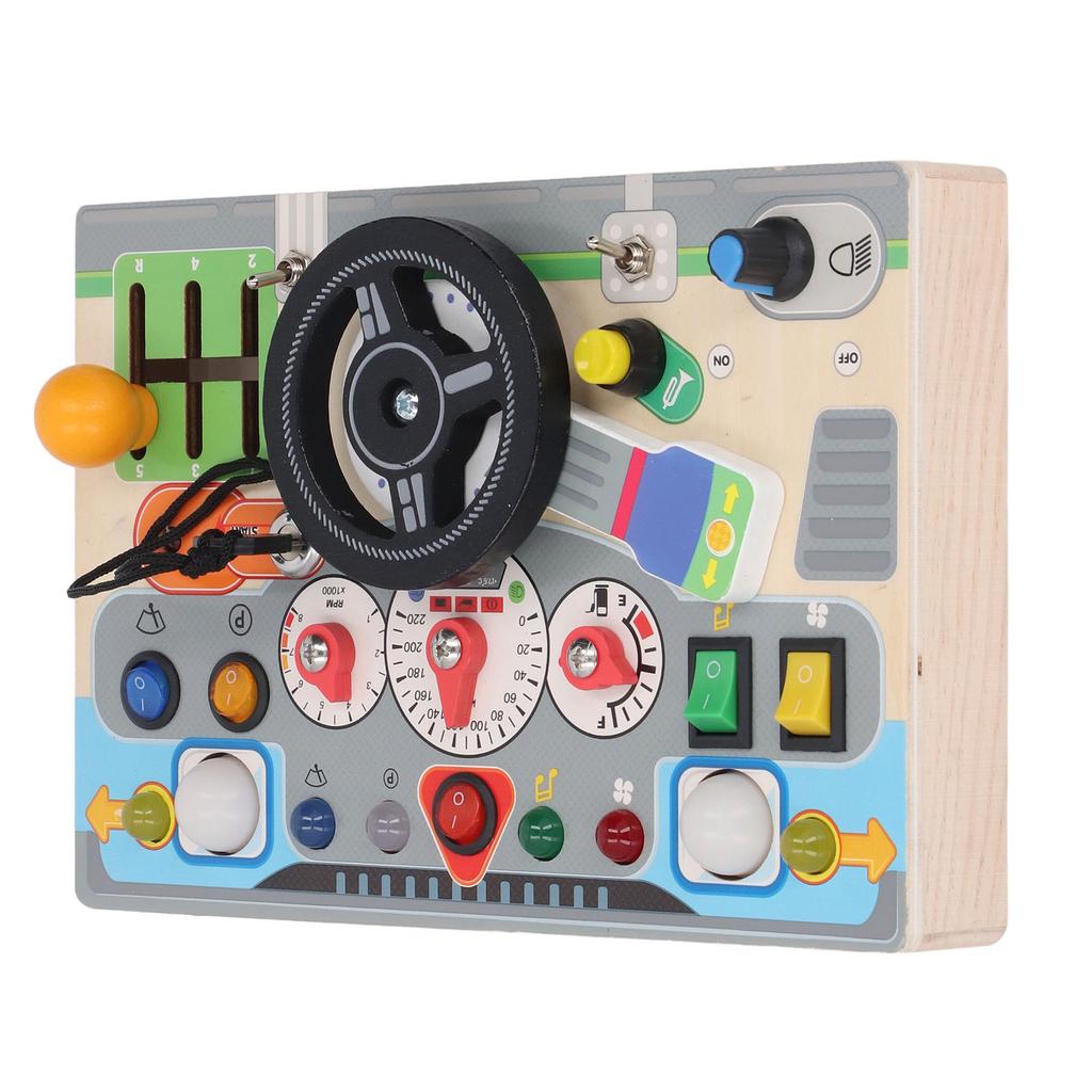 Деревянная игрушка-руль Электронная детская обучающая доска для раннего развития