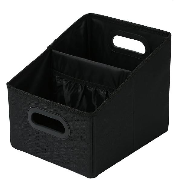Car Seat Organizer Collapsible Passenger Seat Organizer Car Caddy Organizer Backseat Car Storage Organizer Front Seat For Kids Black, M
