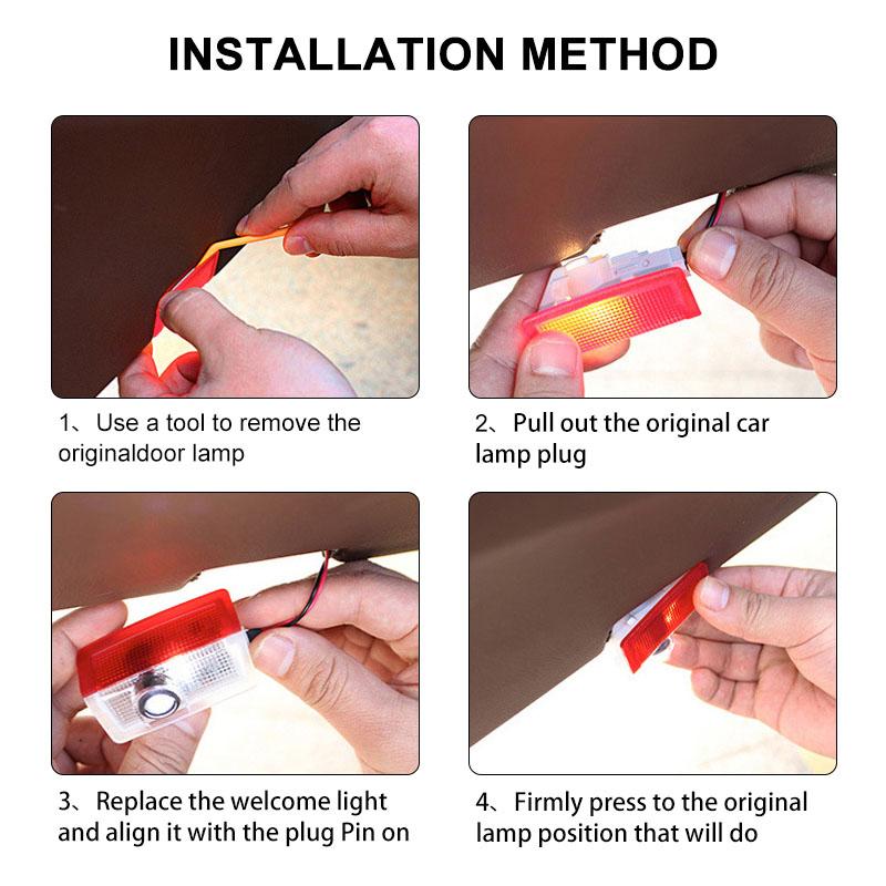 2 шт./компл. HD Светодиодная приветственная подсветка Лампы-проекторы для дверей автомобиля Автоаксессуары Для Mercedes Benz C63 W117 Cla45 W205 W212 E63 W207 W176 A45 X156 Gla45 AMG