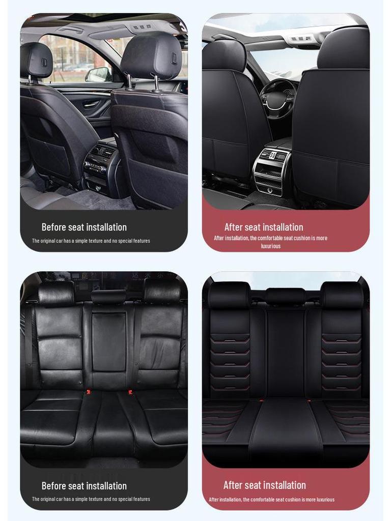 Universal Full Coverage Car Seat Cushion for Skoda Kodiaq, Octavia, Superb, Haorui - Four Seasons, Five-Seat