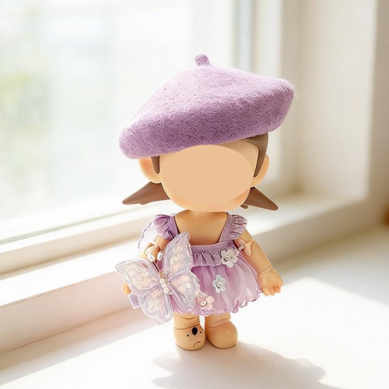 [Cloth Only] 20cm Zsiga BJD Doll Outfit-Dress Skirt Beret Set Outfit Accessories Polyester/Cotton 14 Years & up