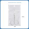 Stainless Steel Eyebrow and Nose Hair Trimmer Scissors - Pointed & Round Tip for Men’s Grooming