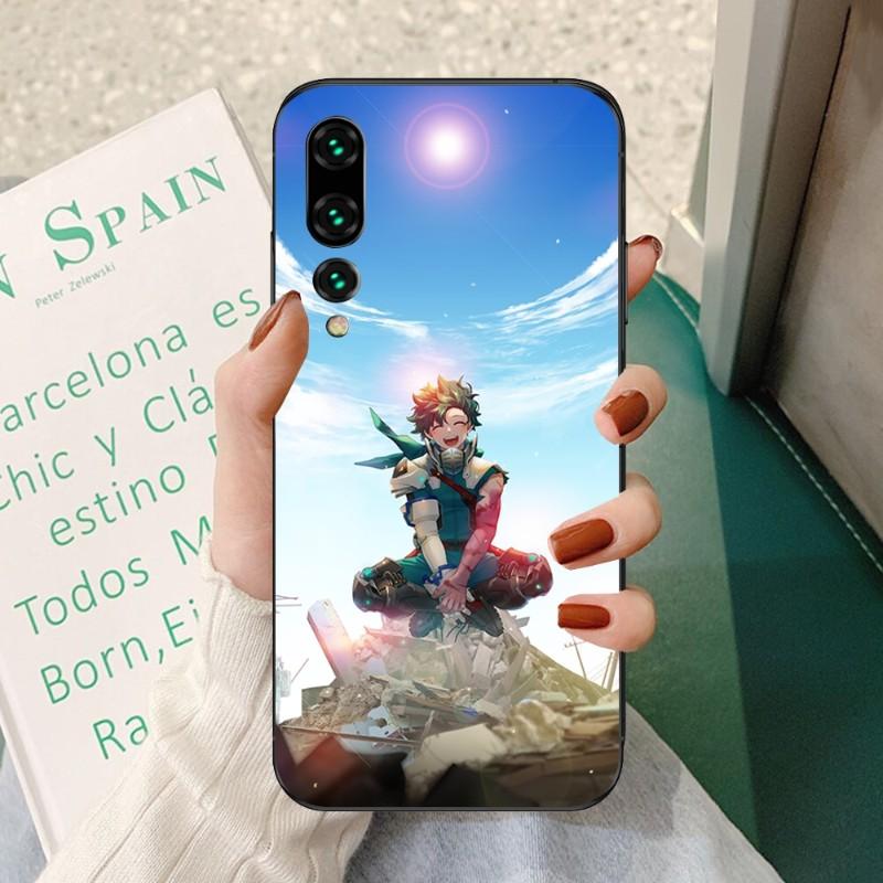 Чехол для телефона с изображением аниме «Мой герой Академии» для Huawei P50 P40 P30 Pro Lite P Smart 2021 2019 Magic 3, мягкий черный чехол для телефона